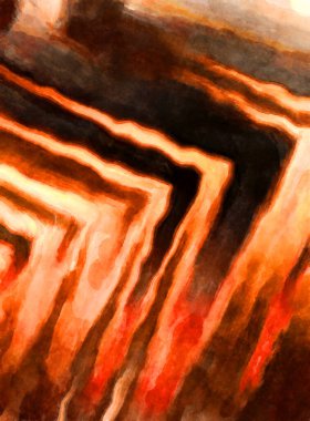 Soyut suluboya sanat eserleri. Fırça boyalı dijital resim. Renkli yaratıcı suluboya çizimi.