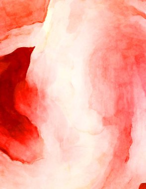 Soyut suluboya sanat eserleri. Fırça boyalı dijital resim. Renkli yaratıcı suluboya çizimi.