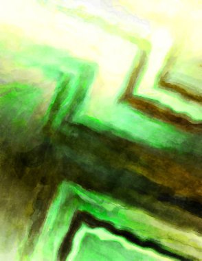 Soyut suluboya sanat eserleri. Fırça boyalı dijital resim. Renkli yaratıcı suluboya çizimi.