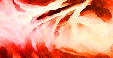 Soyut suluboya sanat eserleri. Fırça boyalı dijital resim. Renkli yaratıcı suluboya çizimi.