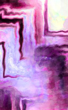 Soyut suluboya sanat eserleri. Fırça boyalı dijital resim. Renkli yaratıcı suluboya çizimi.