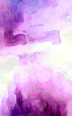 Soyut suluboya sanat eserleri. Fırça boyalı dijital resim. Renkli yaratıcı suluboya çizimi.