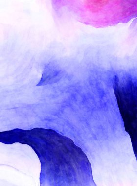 Soyut suluboya sanat eserleri. Fırça boyalı dijital resim. Renkli yaratıcı suluboya çizimi.