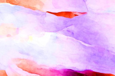 Soyut suluboya sanat eserleri. Fırça boyalı dijital resim. Renkli yaratıcı suluboya çizimi.