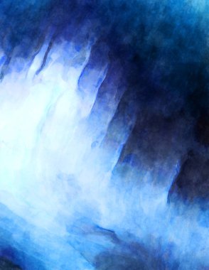 Soyut suluboya sanat eserleri. Fırça boyalı dijital resim. Renkli yaratıcı suluboya çizimi.