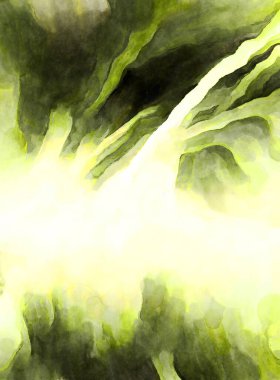 Soyut suluboya sanat eserleri. Fırça boyalı dijital resim. Renkli yaratıcı suluboya çizimi.