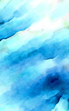 Soyut suluboya sanat eserleri. Fırça boyalı dijital resim. Renkli yaratıcı suluboya çizimi.