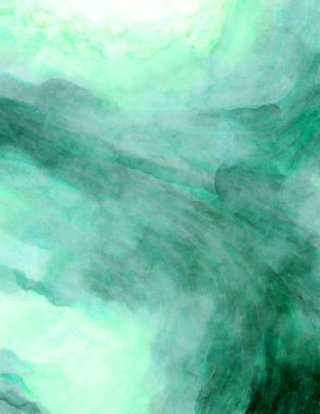 Soyut suluboya sanat eserleri. Fırça boyalı dijital resim. Renkli yaratıcı suluboya çizimi.