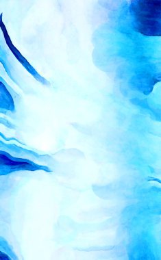 Soyut suluboya sanat eserleri. Fırça boyalı dijital resim. Renkli yaratıcı suluboya çizimi.