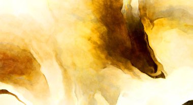 Soyut suluboya sanat eserleri. Fırça boyalı dijital resim. Renkli yaratıcı suluboya çizimi.