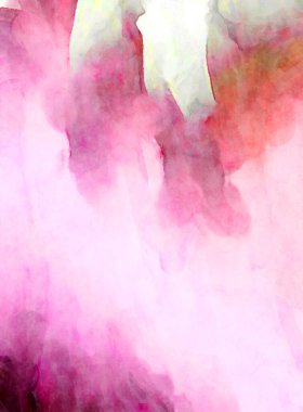 Soyut suluboya sanat eserleri. Fırça boyalı dijital resim. Renkli yaratıcı suluboya çizimi.