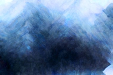 Soyut suluboya sanat eserleri. Fırça boyalı dijital resim. Renkli yaratıcı suluboya çizimi.