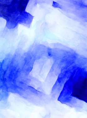 Soyut suluboya sanat eserleri. Fırça boyalı dijital resim. Renkli yaratıcı suluboya çizimi.