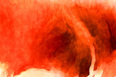 Soyut suluboya sanat eserleri. Fırça boyalı dijital resim. Renkli yaratıcı suluboya çizimi.