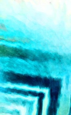 Soyut suluboya sanat eserleri. Fırça boyalı dijital resim. Renkli yaratıcı suluboya çizimi.