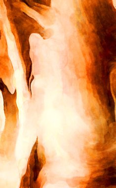 Soyut suluboya sanat eserleri. Fırça boyalı dijital resim. Renkli yaratıcı suluboya çizimi.