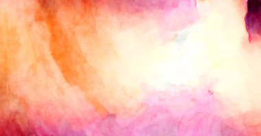 Soyut suluboya sanat eserleri. Fırça boyalı dijital resim. Renkli yaratıcı suluboya çizimi.