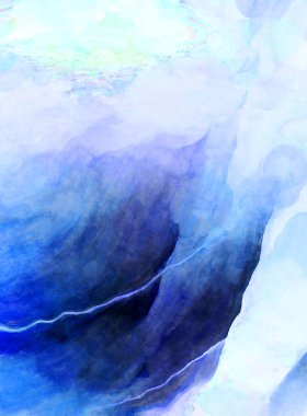 Soyut suluboya sanat eserleri. Fırça boyalı dijital resim. Renkli yaratıcı suluboya çizimi.