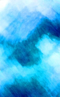 Soyut suluboya sanat eserleri. Fırça boyalı dijital resim. Renkli yaratıcı suluboya çizimi.