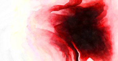 Soyut suluboya sanat eserleri. Fırça boyalı dijital resim. Renkli yaratıcı suluboya çizimi.