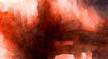 Soyut suluboya sanat eserleri. Fırça boyalı dijital resim. Renkli yaratıcı suluboya çizimi.