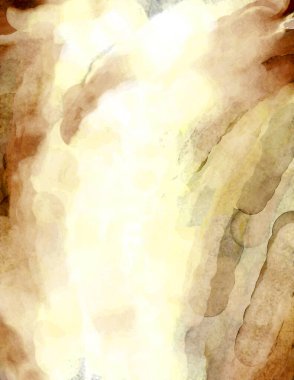 Soyut suluboya sanat eserleri. Fırça boyalı dijital resim. Renkli yaratıcı suluboya çizimi.