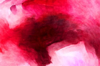 Soyut suluboya sanat eserleri. Fırça boyalı dijital resim. Renkli yaratıcı suluboya çizimi.