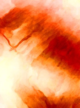 Soyut suluboya sanat eserleri. Fırça boyalı dijital resim. Renkli yaratıcı suluboya çizimi.