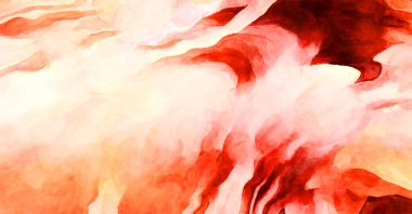 Soyut suluboya sanat eserleri. Fırça boyalı dijital resim. Renkli yaratıcı suluboya çizimi.