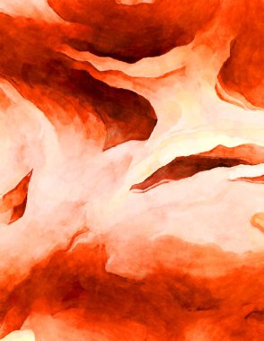 Soyut suluboya sanat eserleri. Fırça boyalı dijital resim. Renkli yaratıcı suluboya çizimi.