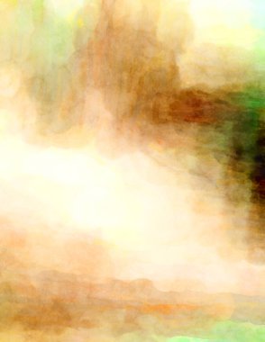 Soyut suluboya sanat eserleri. Fırça boyalı dijital resim. Renkli yaratıcı suluboya çizimi.