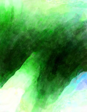 Soyut suluboya sanat eserleri. Fırça boyalı dijital resim. Renkli yaratıcı suluboya çizimi.