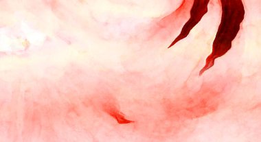 Soyut suluboya sanat eserleri. Fırça boyalı dijital resim. Renkli yaratıcı suluboya çizimi.