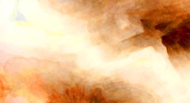 Soyut suluboya sanat eserleri. Fırça boyalı dijital resim. Renkli yaratıcı suluboya çizimi.