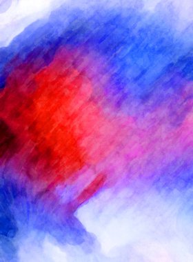 Soyut suluboya sanat eserleri. Fırça boyalı dijital resim. Renkli yaratıcı suluboya çizimi.