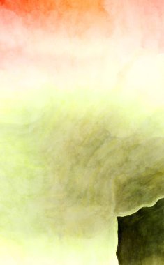 Soyut suluboya sanat eserleri. Fırça boyalı dijital resim. Renkli yaratıcı suluboya çizimi.