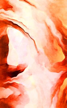 Soyut suluboya sanat eserleri. Fırça boyalı dijital resim. Renkli yaratıcı suluboya çizimi.