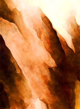 Soyut suluboya sanat eserleri. Fırça boyalı dijital resim. Renkli yaratıcı suluboya çizimi.