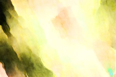 Soyut suluboya sanat eserleri. Fırça boyalı dijital resim. Renkli yaratıcı suluboya çizimi.