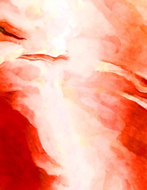 Soyut suluboya sanat eserleri. Fırça boyalı dijital resim. Renkli yaratıcı suluboya çizimi.