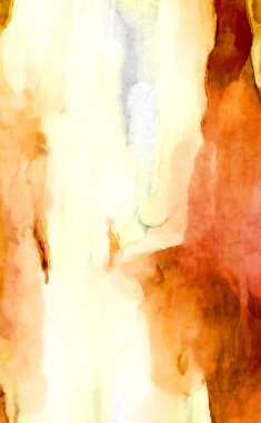 Soyut suluboya sanat eserleri. Fırça boyalı dijital resim. Renkli yaratıcı suluboya çizimi.