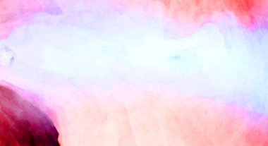 Soyut suluboya sanat eserleri. Fırça boyalı dijital resim. Renkli yaratıcı suluboya çizimi.