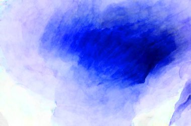 Soyut suluboya sanat eserleri. Fırça boyalı dijital resim. Renkli yaratıcı suluboya çizimi.