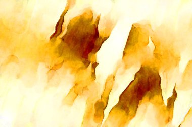 Soyut suluboya sanat eserleri. Fırça boyalı dijital resim. Renkli yaratıcı suluboya çizimi.