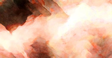 Soyut suluboya sanat eserleri. Fırça boyalı dijital resim. Renkli yaratıcı suluboya çizimi.