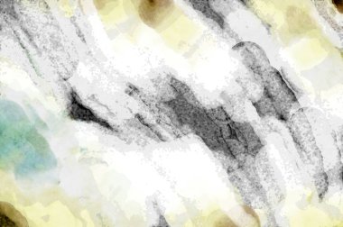 Soyut suluboya sanat eserleri. Fırça boyalı dijital resim. Renkli yaratıcı suluboya çizimi.