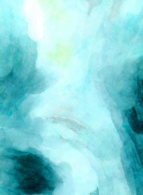 Soyut suluboya sanat eserleri. Fırça boyalı dijital resim. Renkli yaratıcı suluboya çizimi.