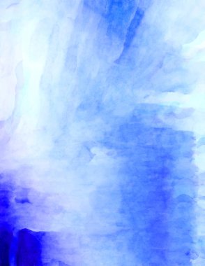 Soyut suluboya sanat eserleri. Fırça boyalı dijital resim. Renkli yaratıcı suluboya çizimi.