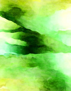 Soyut suluboya sanat eserleri. Fırça boyalı dijital resim. Renkli yaratıcı suluboya çizimi.