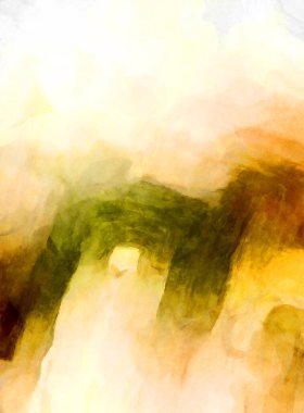 Soyut suluboya sanat eserleri. Fırça boyalı dijital resim. Renkli yaratıcı suluboya çizimi.